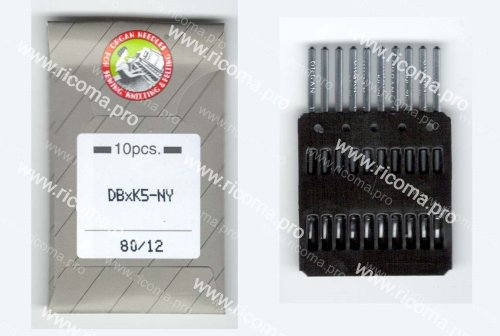 Иглы ORGAN NEEDLES DB-K5 №80