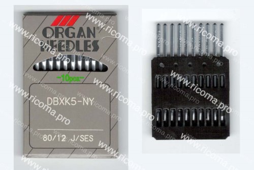 Иглы ORGAN NEEDLES DB-K5 №80 SES